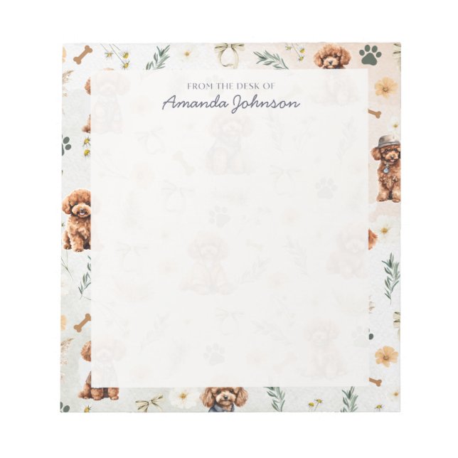 Bloc De Notas Whimsy Poodle Pizzazz 2 (Frente)