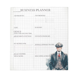 Bloc De Notas White and Black business planner 