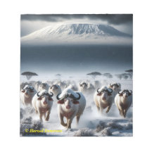 Wild buffaloes notepad