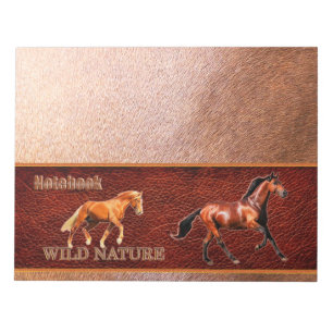 Bloc De Notas WILD NATURE - colección de diseño HORSE