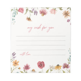 Bloc De Notas Wildflower Wish Notecards | Flor silvestre