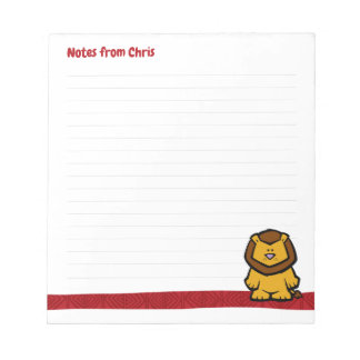 Bloc De Notas Wildlife Lion Note Pad