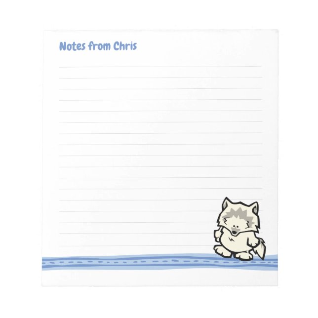 Bloc De Notas Wildlife Wolf Note Pad (Frente)