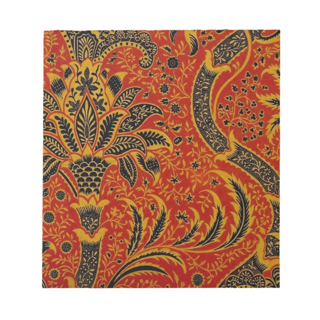 Bloc De Notas William Morris India Red Floral (Frente)