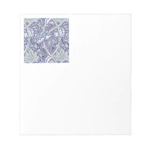 Bloc De Notas William Morris Windrush flores azules florales