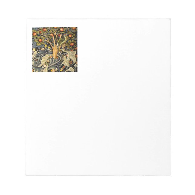 Bloc De Notas William Morris Woodpecker Tapestry Birds Floral (Frente)