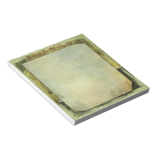 Bloc De Notas Wine Country Stationan 5.5''x6'' (Lado Derecho)