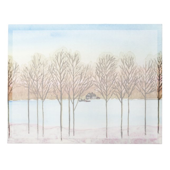 Bloc De Notas Winter Lake Getaway (Frente)