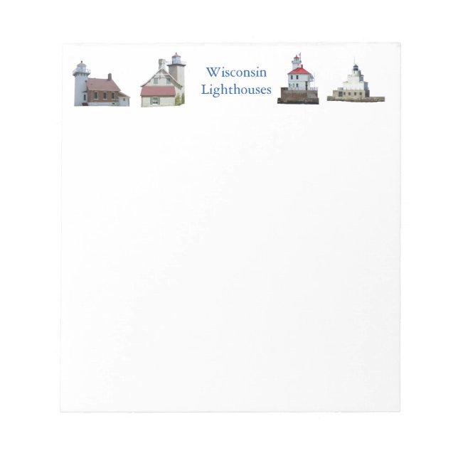 Bloc De Notas Wisconsin Lighthouses notepad (Frente)