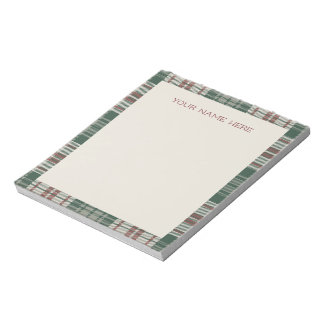 Bloc De Notas Wishlist Note Pad - Classic Christmas Plaid