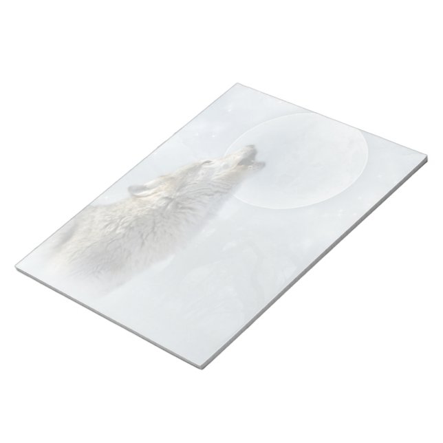 Bloc de notas Wolf Blue Moon 8.5X11 (Lado Derecho)