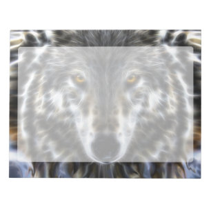 Bloc De Notas Wolf Inspirational graphic Portrait