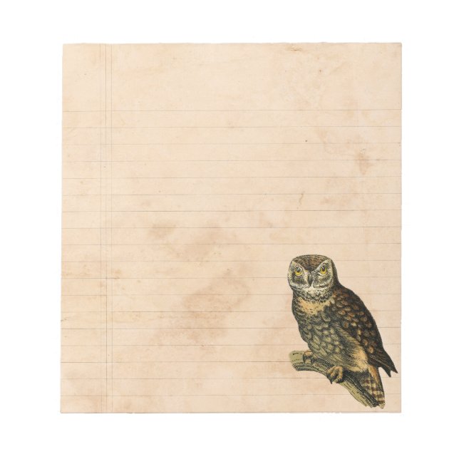 Bloc De Notas Woodland Owl Notepad (Frente)