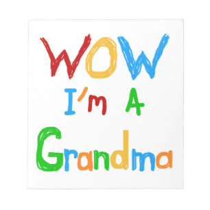 Bloc De Notas WOW, soy una abuela con camisetas y regalos