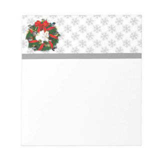Bloc De Notas Wreath, Navidades de Warblers que se pueden conser