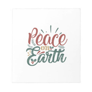 Bloc De Notas Xmas Gift Peace On Earth