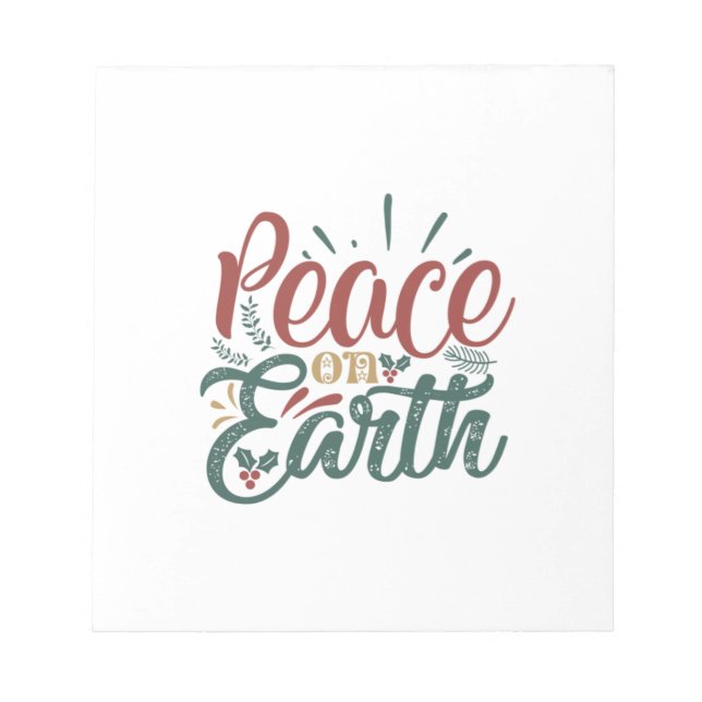 Bloc De Notas Xmas Gift | Peace On Earth (Frente)