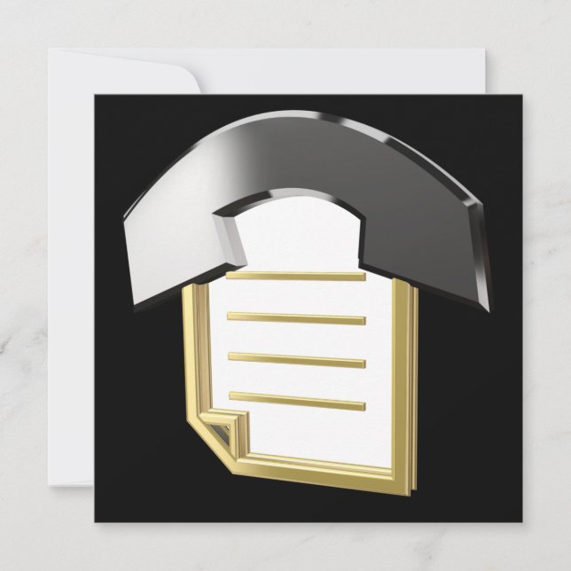 Bloc de notas y teléfono (Anverso)