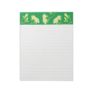 Bloc De Notas Yellow Magnolias on a Large Notepad