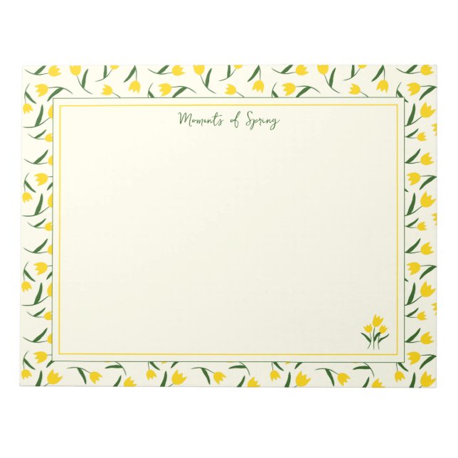 Bloc De Notas Yellow tulips (Frente)