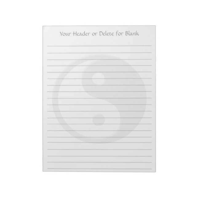 Bloc De Notas Yin Yang (Lado Izquierdo)
