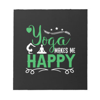 Bloc De Notas Yoga Lover | Yoga Make Me Happy