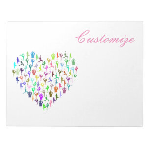 Bloc De Notas Yoga Poses Heart Thunder_Cove