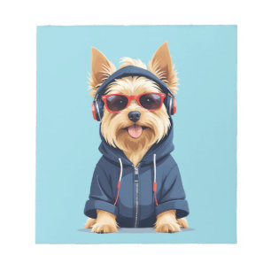 Bloc De Notas Yorkshire Terrier Con Hoodie Funny Guay Animal