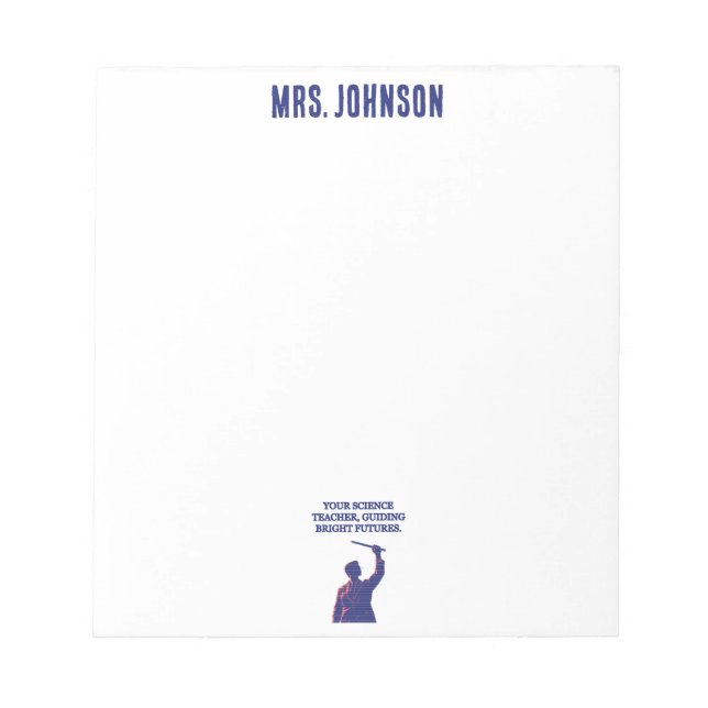 Bloc De Notas Your Science Teacher Guiding Bright Futures STEM (Frente)