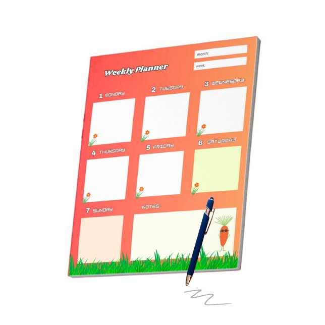 Bloc De Notas zanahoria y flores de Guay (Subido por el creador)