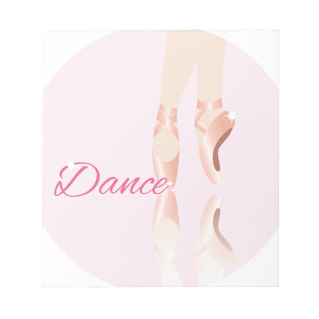Bloc De Notas Zapatillas de ballet de baile (Frente)