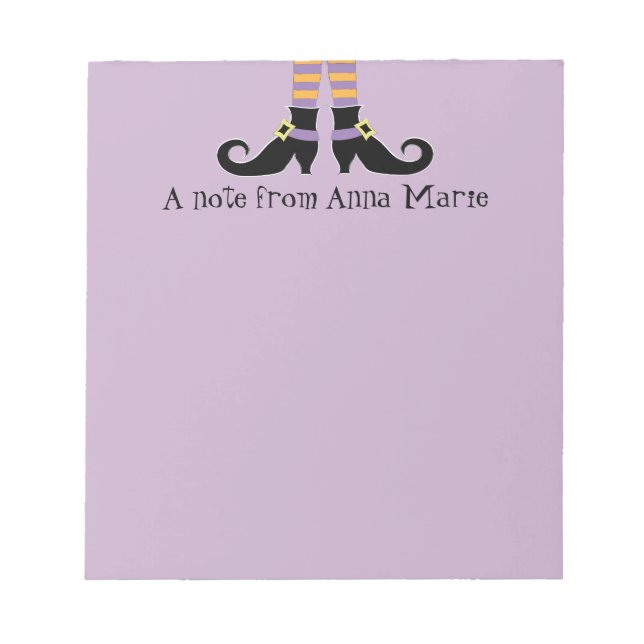 Bloc De Notas Zapatos de bruja caprichosa (Frente)