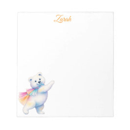 Bloc De Notas Zarah the Dancing Polar Bear | Personalized