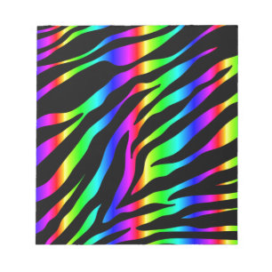 Bloc De Notas zebra arco iris