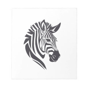 Bloc De Notas Zebra Vector Arte Animal Moderno Ciudad Urbana Grá