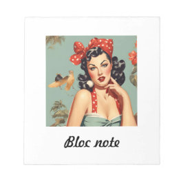 bloc note pin up