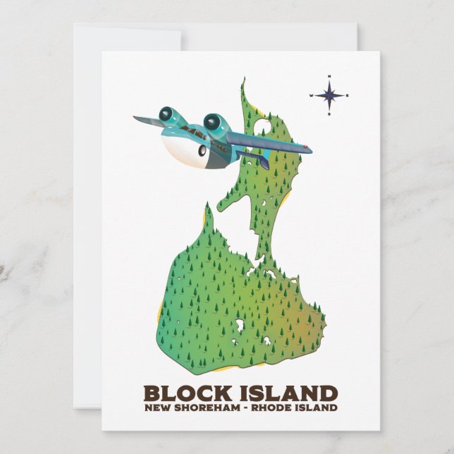 block island New Shoreham ,Rhode Island (Anverso)
