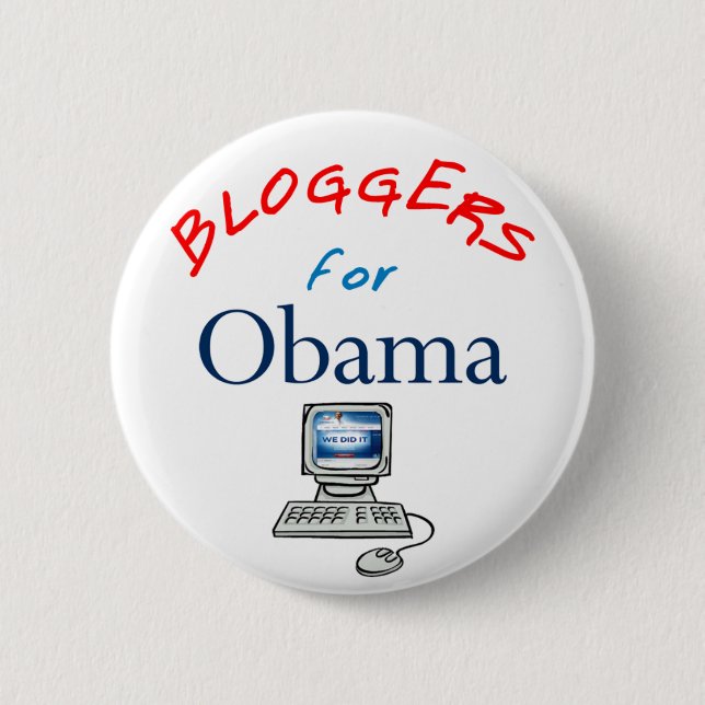 Bloggers para el botón de Obama (Anverso)