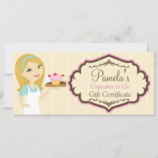 Blonde Baker Cupcake D12 Certificado de regalo 1