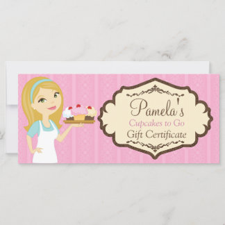 Blonde Baker Cupcake D12 Certificado de regalo 2