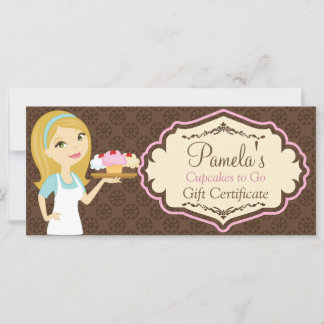 Blonde Baker Cupcake D12 Certificado de regalo 3