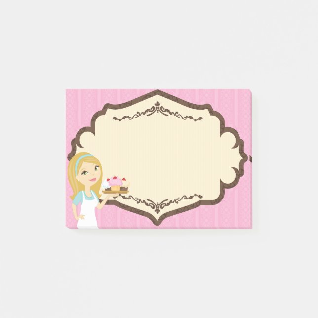 Blonde Baker Cupcake D12 Notas Adhesivas Bloc 2 (Anverso)