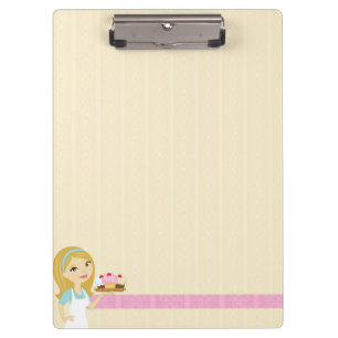 Blonde Baker Cupcake D12 Portapapeles 1