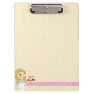 Blonde Baker Cupcake D12 Portapapeles 1