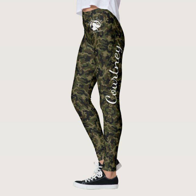 Blonde & Broke - "Personaliza estas" Leggings Camo (Izquierda)