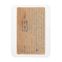 Blonde Brownies imán de tarjetas de recetas vintag