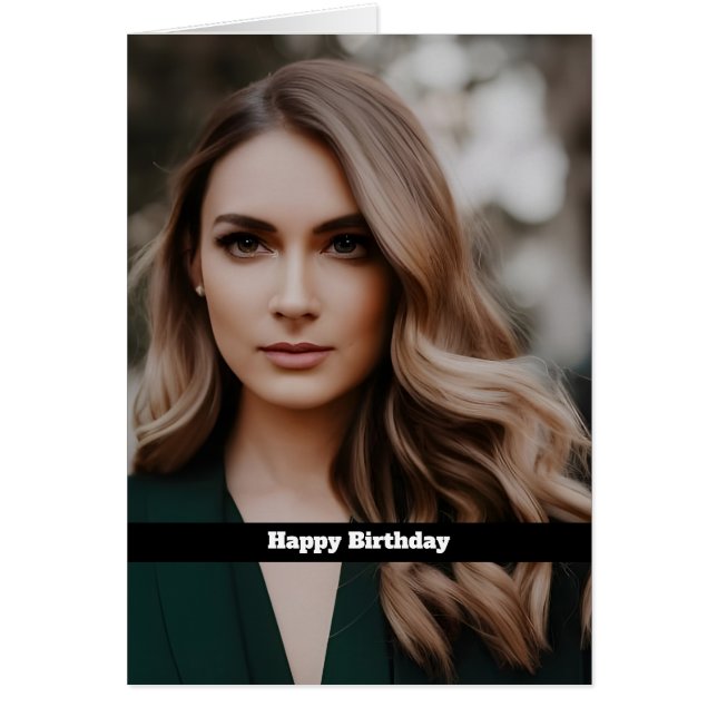 Blonde Fantasy Woman Cumpleaños (Frente)