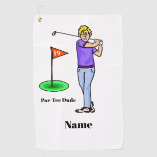Blonde Male Golfer Par-tee Dude Toalla de Golf