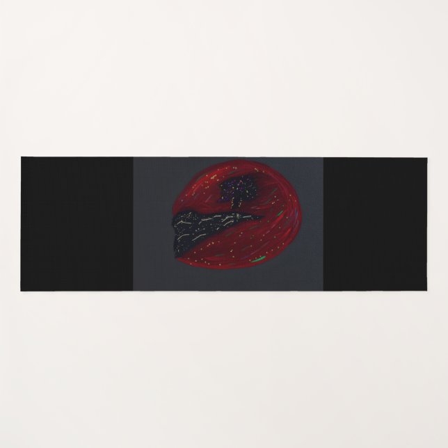 Blood Moonlit Night Yoga Mat (Anverso (horizontal))