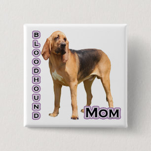Bloodhound Mom 4 - Botón